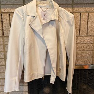 White hip coat